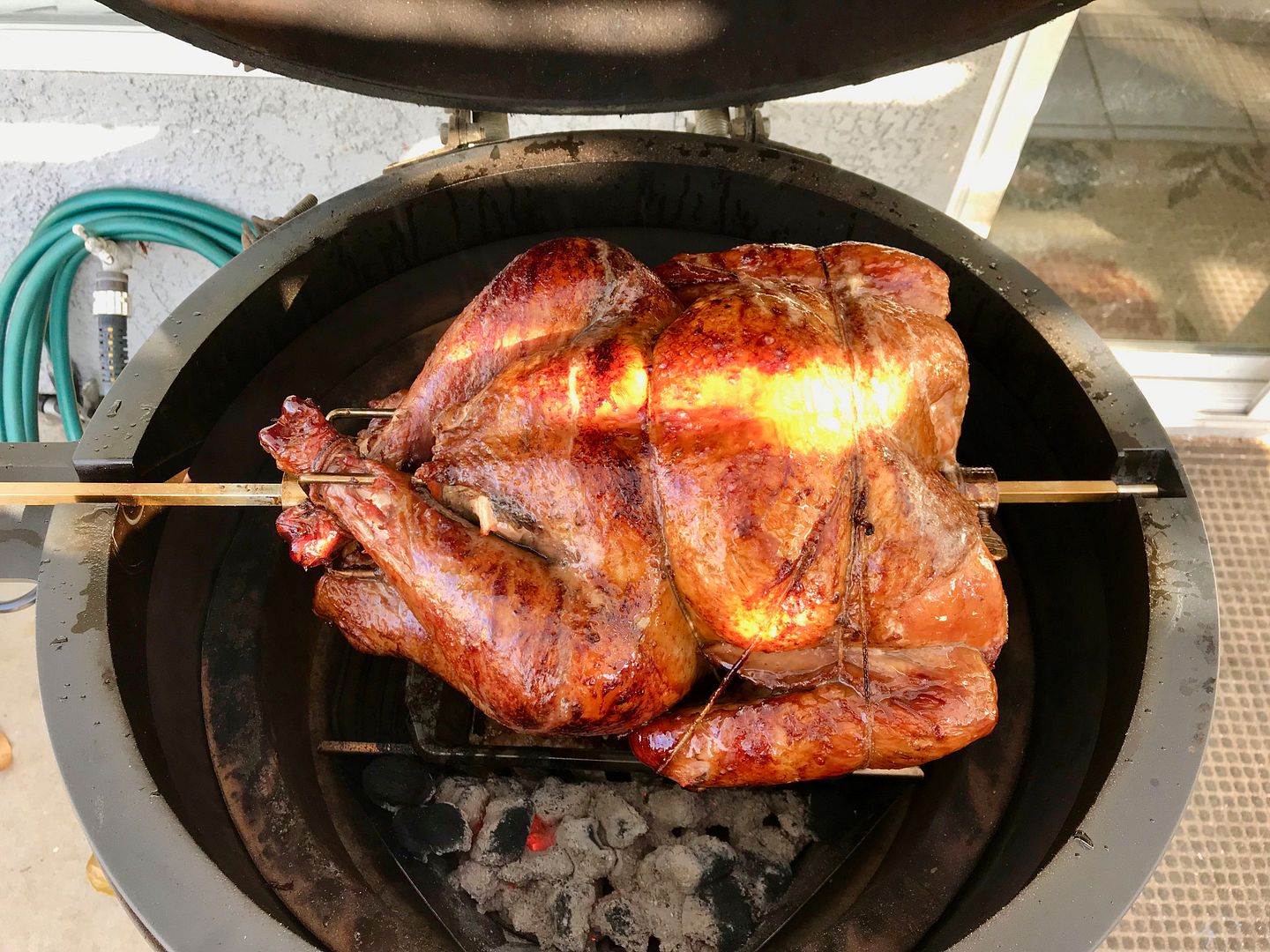 Big Green Egg Rotisserie Chicken