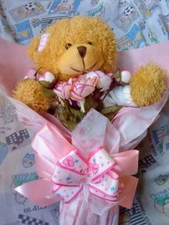 my bear with flower