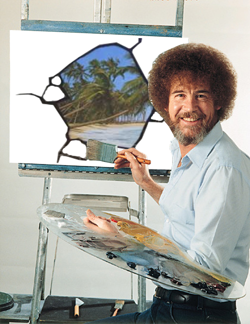 What did Bob Ross paint?