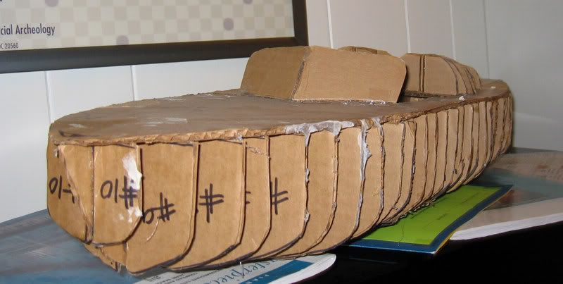 Cardboard Architecture Models Boat