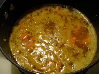 simmer soup