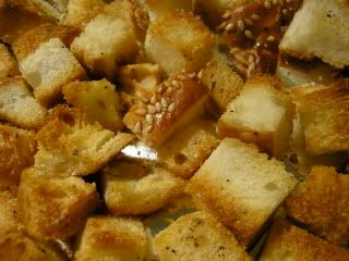 finished croutons