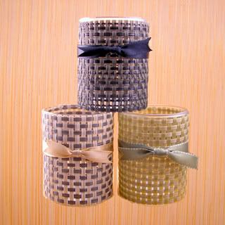 mesh candle holders