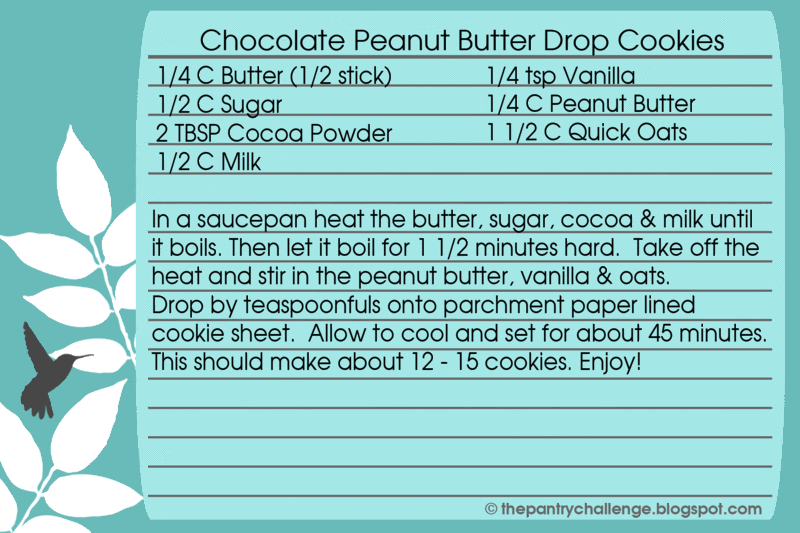 chocolate recipe card