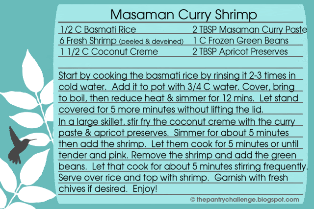 masaman curry shrimp