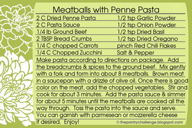 meatball penne recipe