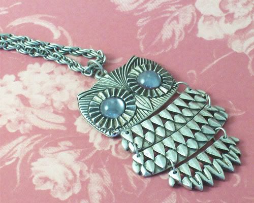  Necklace on Owl Necklace Pendant Chain Retro Vintage