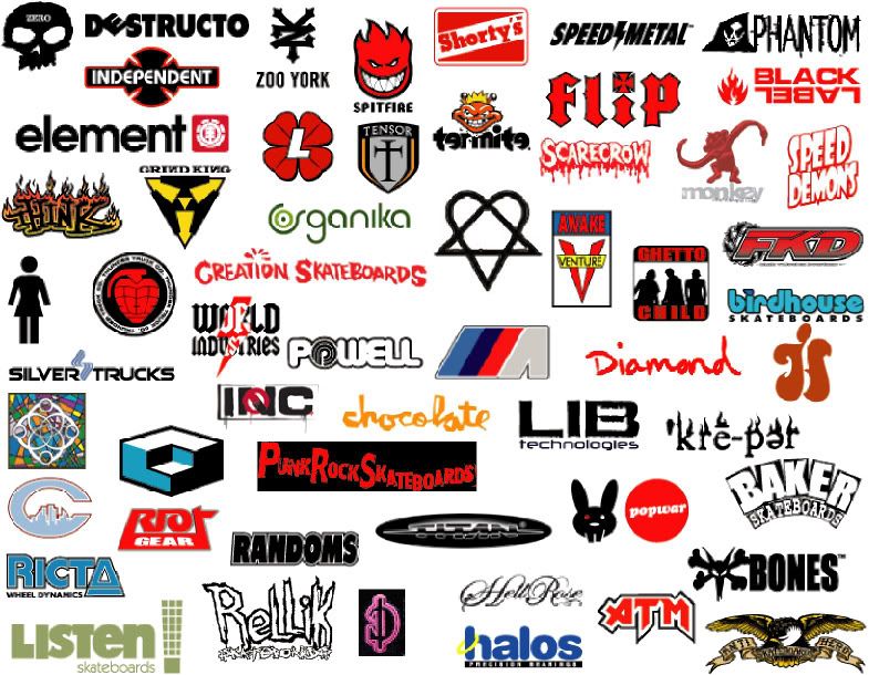 skate logos print