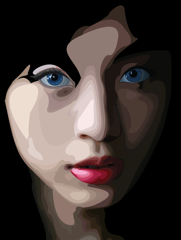 vector image from face photo