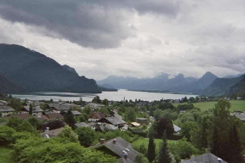 The Alps near Salzburg, on the tour.