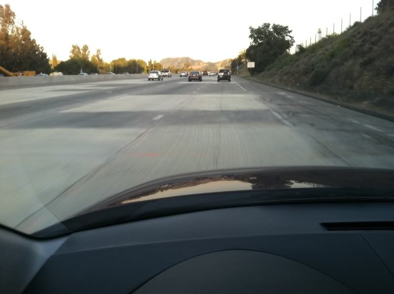 freeway striped in the wrong direction