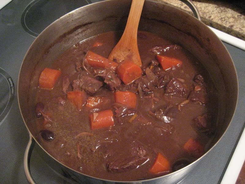 braised beef stew with carrots
