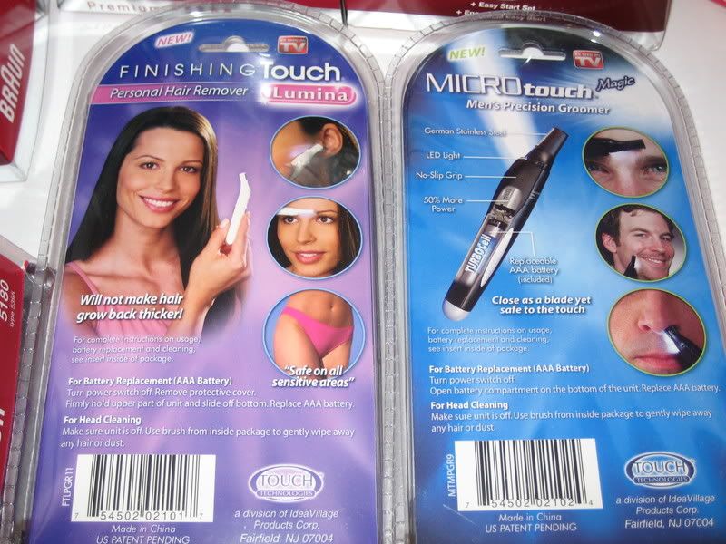 womens and mens razors, same product, different packaging