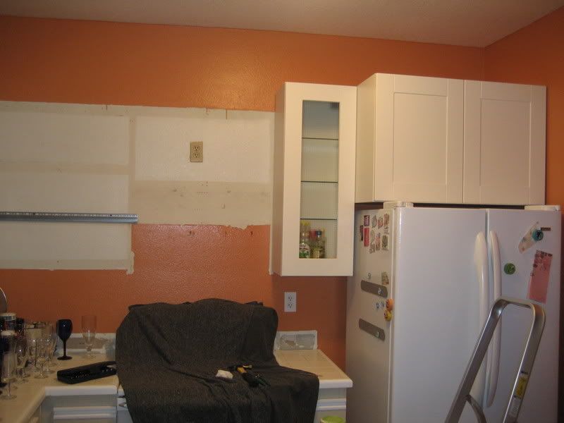 2 kitchen cabinets with doors shut