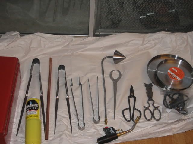 Glassblowing toolset