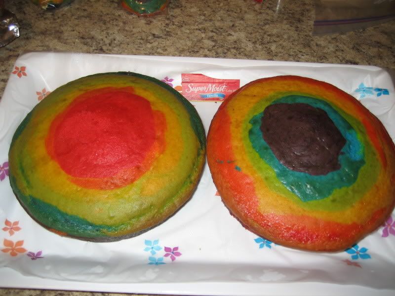 Rainbow Cakes, done!