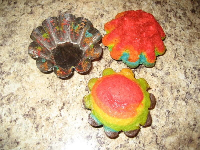 Rainbow Cupcakes Cake