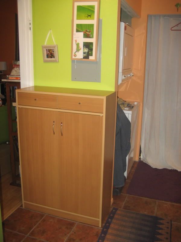 cabinet with closed doors