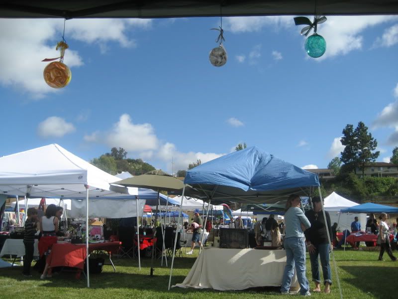 Blue sky with ornaments