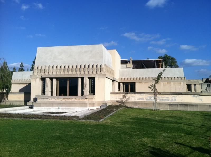 Hollyhock western facade looks egyptian