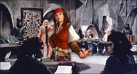 Cap'n Dyke, Pirate Queen testifying before the House committee on Education and Labor.