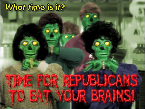 Republicans want to Eat Your Brains!