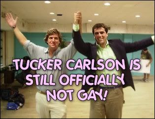 Tucker Carlson is very not gay!