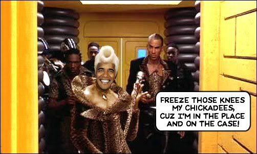 Ruby Rhod Obama: President Obama was born in the far flung, foreign land of Hawaii, so he is not a natural born American citizen. But no matter! With the aid of his ever-present teleprompter and his keen fascist instincts, the president is ging to raise your taxes and take your guns away!