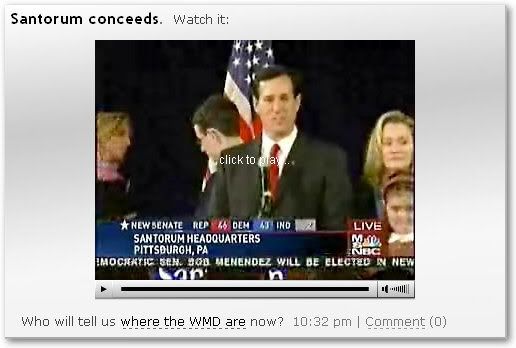 Santorum concedes.