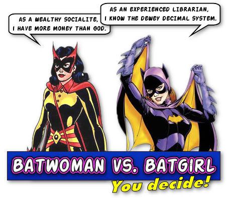 Batwoman vs. Batgirl, you decide!