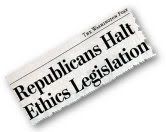 The Republicans have made it official: They don't want ethics!