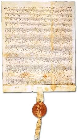 the Magna Carta - King John, 1215