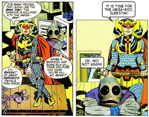 Sleestak and Big Barda - What is the Connection?