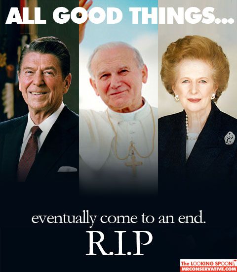 Image result for picture john paul ii, reagan thatcher