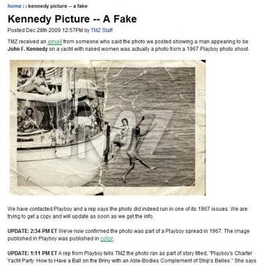 See, "Kennedy Picture -- A Fake" (via Memeorandum):