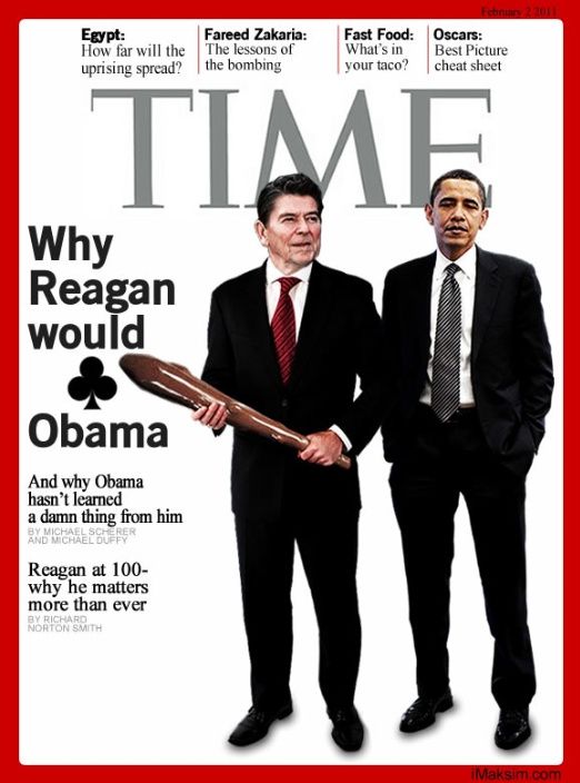 Time Magazine Reagan Obama Pictures, Images and Photos