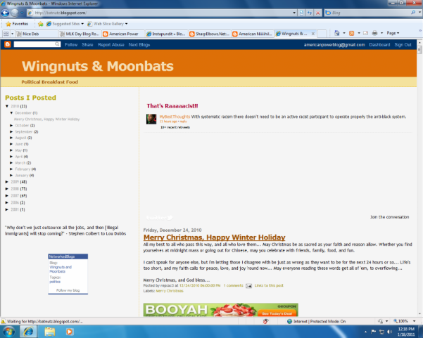 Wingnuts and Moonbats