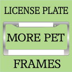 Pet Lover License Plate Frames
