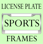 Sports License Plate Frames