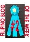 2nd Placer Filipino Blog of the Week!