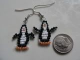 Penguin Bead Earrings