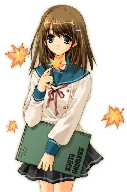 anime schoolgirl