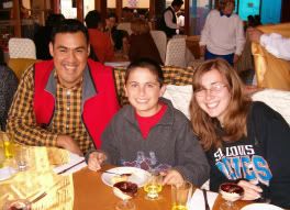 Cesar Dominguez with Andy and Sarah Huber from St. Louis USA July 2004