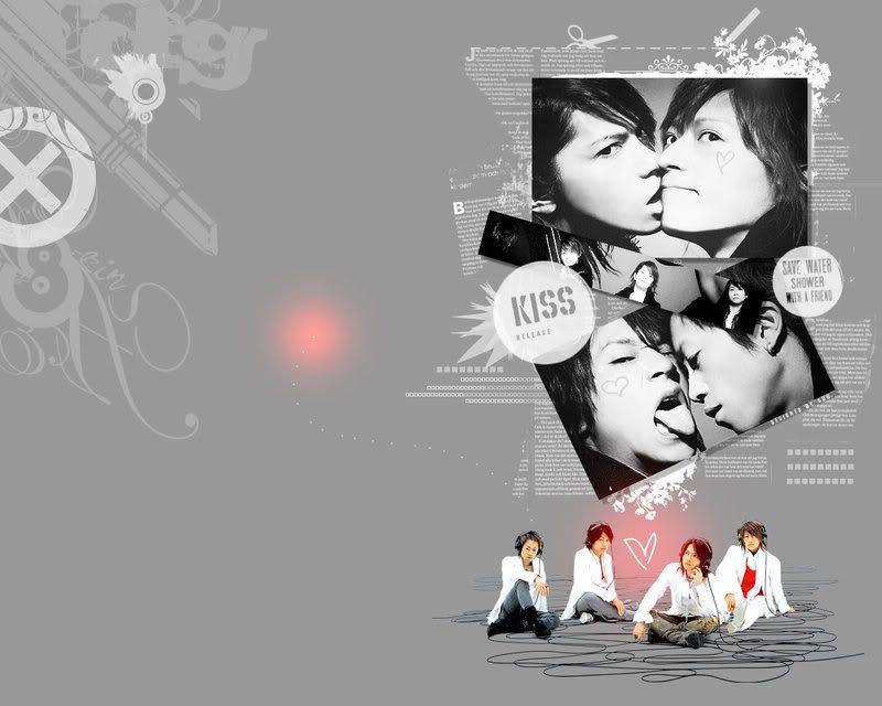 desktop wallpaper kiss. L#39;ArcenCiel Kiss Wallpaper