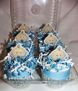 Baby Boy Diaper Cupcakes