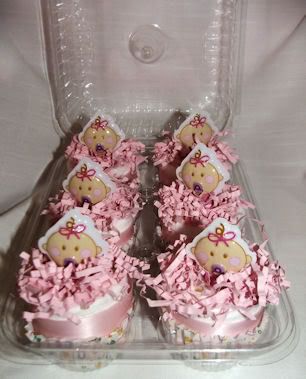 Baby Girl Diaper Cupcakes
