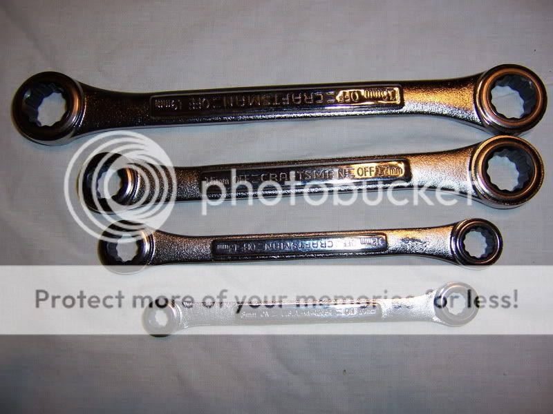 CRAFTSMAN 4 pc Box End RATCHETING WRENCH Set METRIC New  