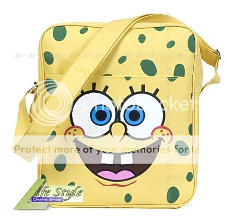 B016 Sponge Bob Carry School Messenger Bag W26 x H30 x D9.5cm/W10x 