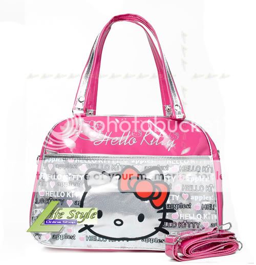 B027 HelloKitty Ping Carry Shoulder Handbag Purse Tote Bag W35 x H25 x 