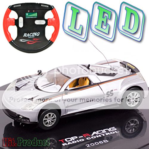 Z522 Toy Model High Speed LED Radio Control RC Top Racing Car Kids Gift Xmas